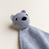 Hvid Teddy Tokki grey melange - knuffeldoekje merinowol