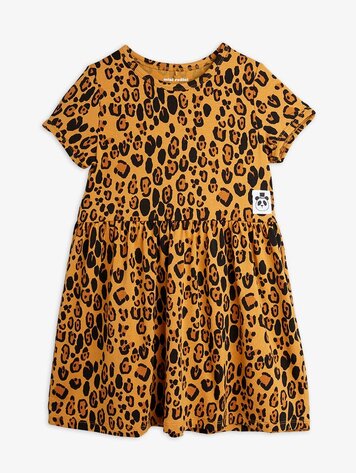 Mini Rodini Basic leopard dress short sleeve