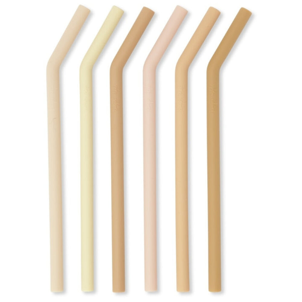 Konges Slojd Silicone straws sunset blush Konges Slojd Silicone straws sunset blush