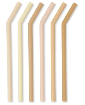 Konges Slojd Silicone straws sunset blush Konges Slojd Silicone straws sunset blush