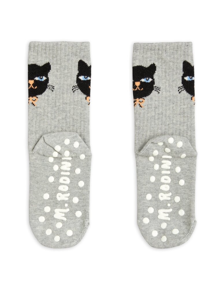 Mini Rodini Cat sock anti slip Mini Rodini Cat sock anti slip