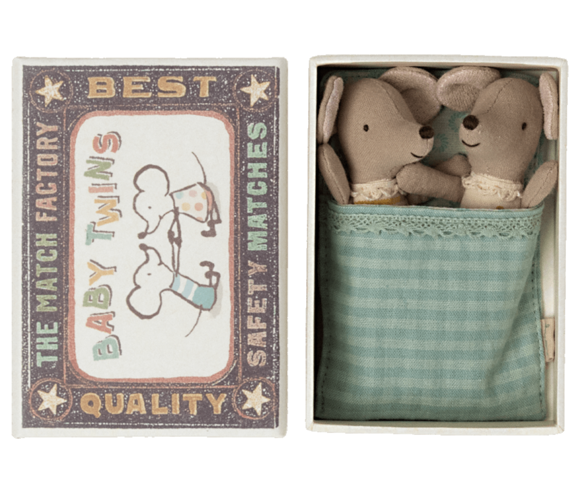 Maileg Twins Baby mice in box Maileg Twins Baby mice in box