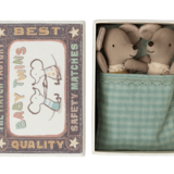 Maileg Twins Baby mice in box