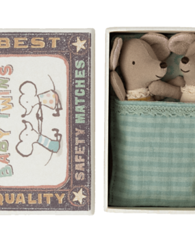 Maileg Twins Baby mice in box