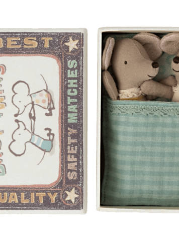Maileg Twins Baby mice in box