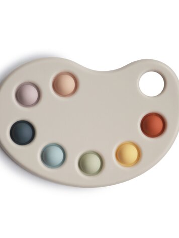 Mushie Press toy paint palette - multi