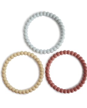 Mushie Silicone bracelet - mellow/terrac/periw Mushie Silicone bracelet - mellow/terrac/periw