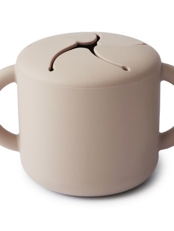 Mushie Snack cup - shifting sand