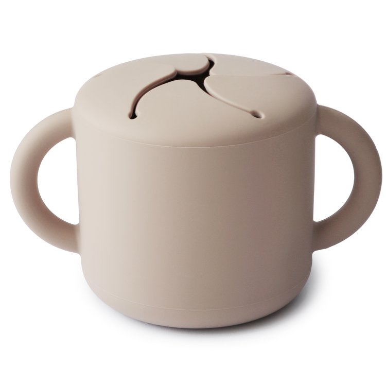 Mushie Snack cup - shifting sand