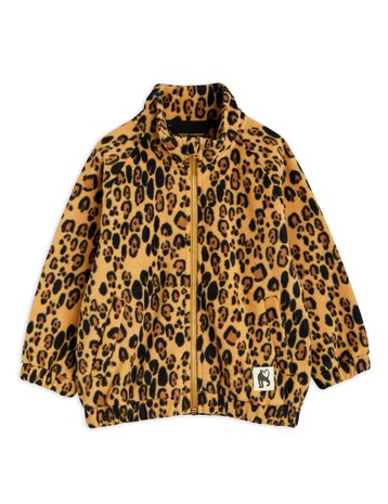 Mini Rodini Leopard fleece jacket Mini Rodini Leopard fleece jacket