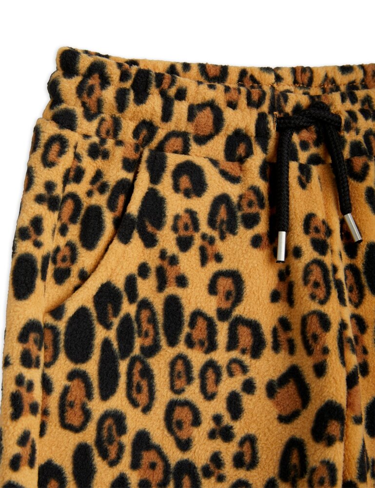 Mini Rodini Leopard fleece trousers Mini Rodini Leopard fleece trousers