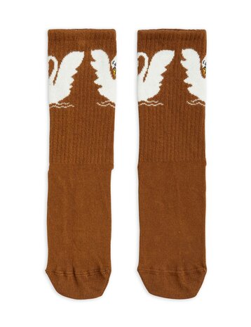 Mini Rodini Swan sock anti slip Mini Rodini Swan sock anti slip