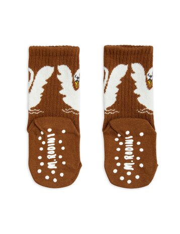 Mini Rodini Swan sock anti slip Mini Rodini Swan sock anti slip