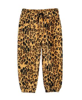 Mini Rodini Leopard fleece trousers