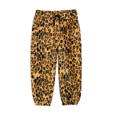 Mini Rodini Leopard fleece trousers Mini Rodini Leopard fleece trousers