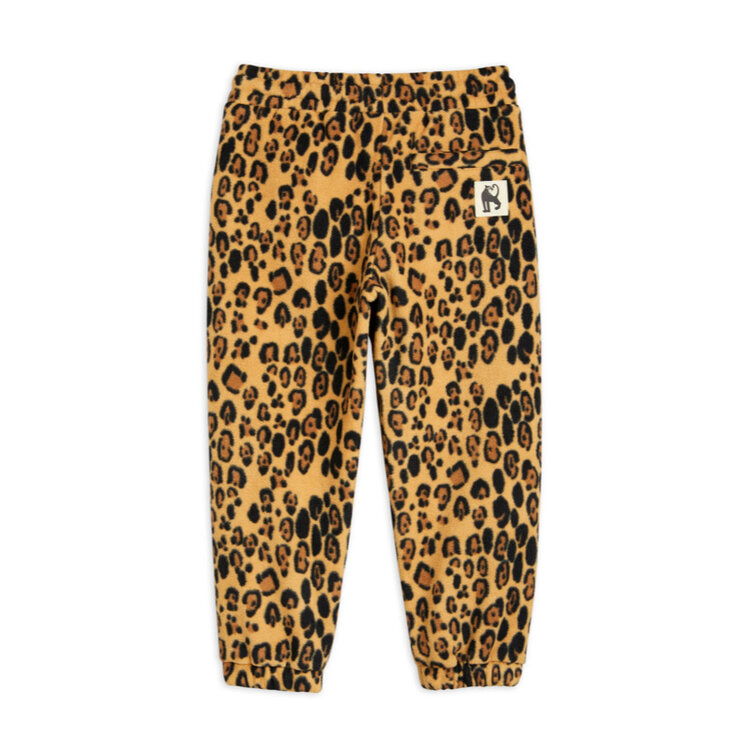Mini Rodini Leopard fleece trousers