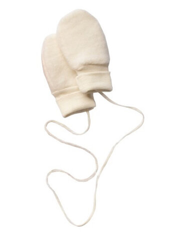 Engel Natur wol fleece baby wantjes - natural