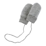 Engel Natur wol fleece baby wantjes - light grey melange Engel Natur wol fleece baby wantjes - light grey melange