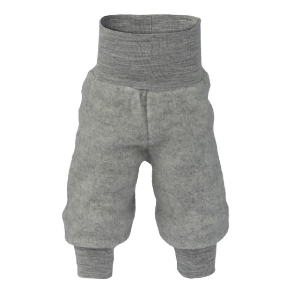 Engel Natur wol fleece broekje - light grey melange Engel Natur wol fleece broekje - light grey melange