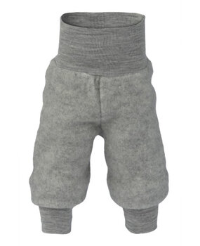 Engel Natur wol fleece broekje - light grey melange Engel Natur wol fleece broekje - light grey melange