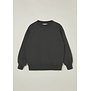 Oversized Sweatshirt Washed Black Fleece Jersey