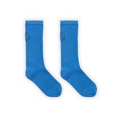 High socks smiley blue