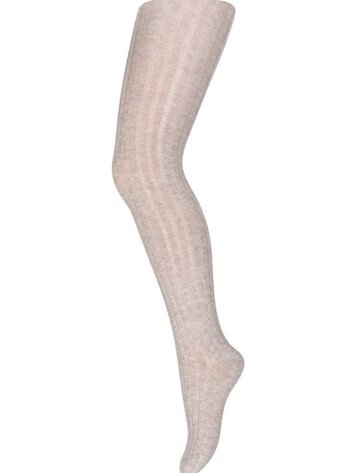 MP Denmark Cotton rib tights Light Brown Melange 489