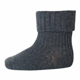 MP Denmark 10 533 497 Cotton rib baby socks Dark Grey Melange MP Denmark 10 533 497 Cotton rib baby socks Dark Grey Melange