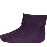 MP Denmark 10 533 2001 Cotton rib baby socks Dark Purple MP Denmark 10 533 2001 Cotton rib baby socks Dark Purple