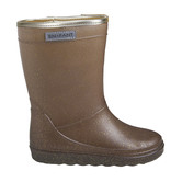 gevoerde regenlaarzen - thermo boots glitter - 2124 Coffee Bean