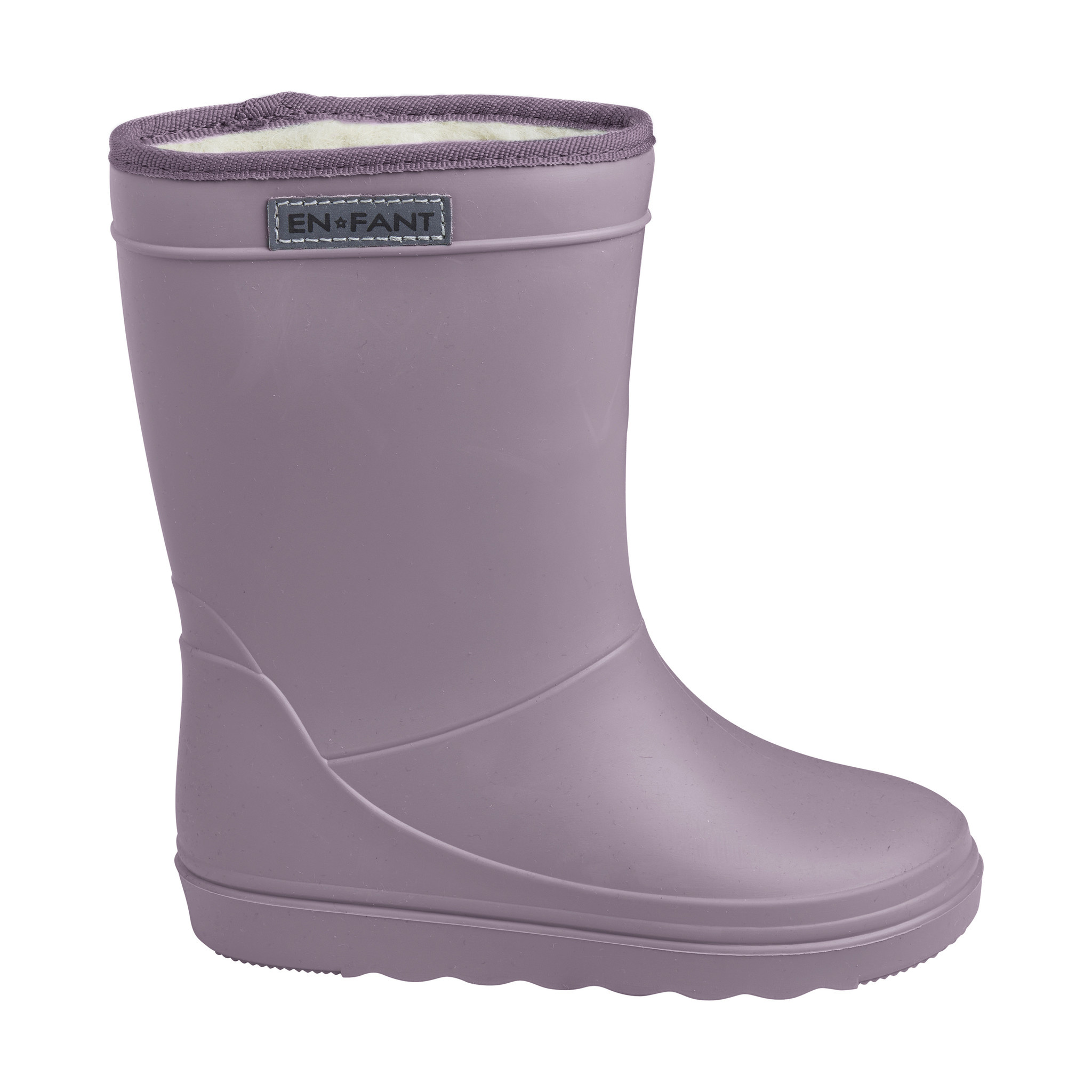 gevoerde regenlaarzen volwassenen - thermo boots print - 6405 - paars - Milck