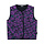 Glossy jacquard vest purple