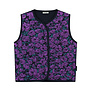 Glossy jacquard vest purple