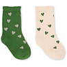 Konges Slojd 2 PACK JACQUARD SOCKS - mon amour/green Konges Slojd 2 PACK JACQUARD SOCKS - mon amour/green