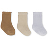 Konges Slojd 3 PACK POINTELLE SOCKS - TIGERS EYE/SAND/PEARL BLUE Konges Slojd 3 PACK POINTELLE SOCKS - TIGERS EYE/SAND/PEARL BLUE