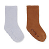 Konges Slojd 2 PACK TERRY SOCKS- PEARL BLUE/LEATHER BROWN Konges Slojd 2 PACK TERRY SOCKS- PEARL BLUE/LEATHER BROWN