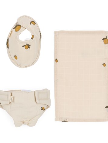 Konges Slojd DOLL NURSERY SET - lemon
