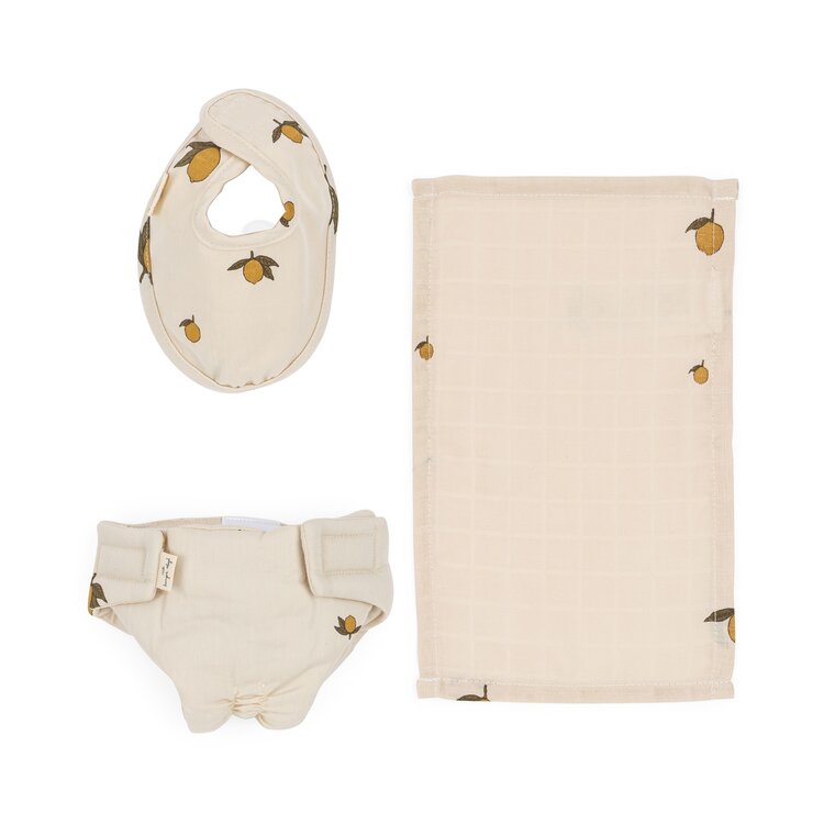 Konges Slojd DOLL NURSERY SET - lemon