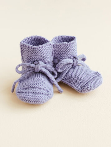 Hvid Booties - Lilac