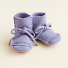 Hvid babyslofjes van merinowol lila Hvid babyslofjes van merinowol lila