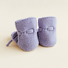 Hvid babyslofjes van merinowol lila Hvid babyslofjes van merinowol lila