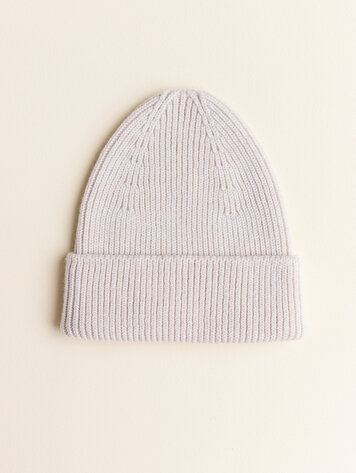 Hvid Babymuts beanie Fonzie NEWBORN Cream
