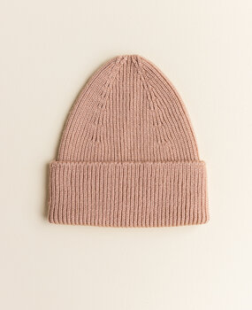 Hvid Babymuts beanie Fonzie NEWBORN Rose