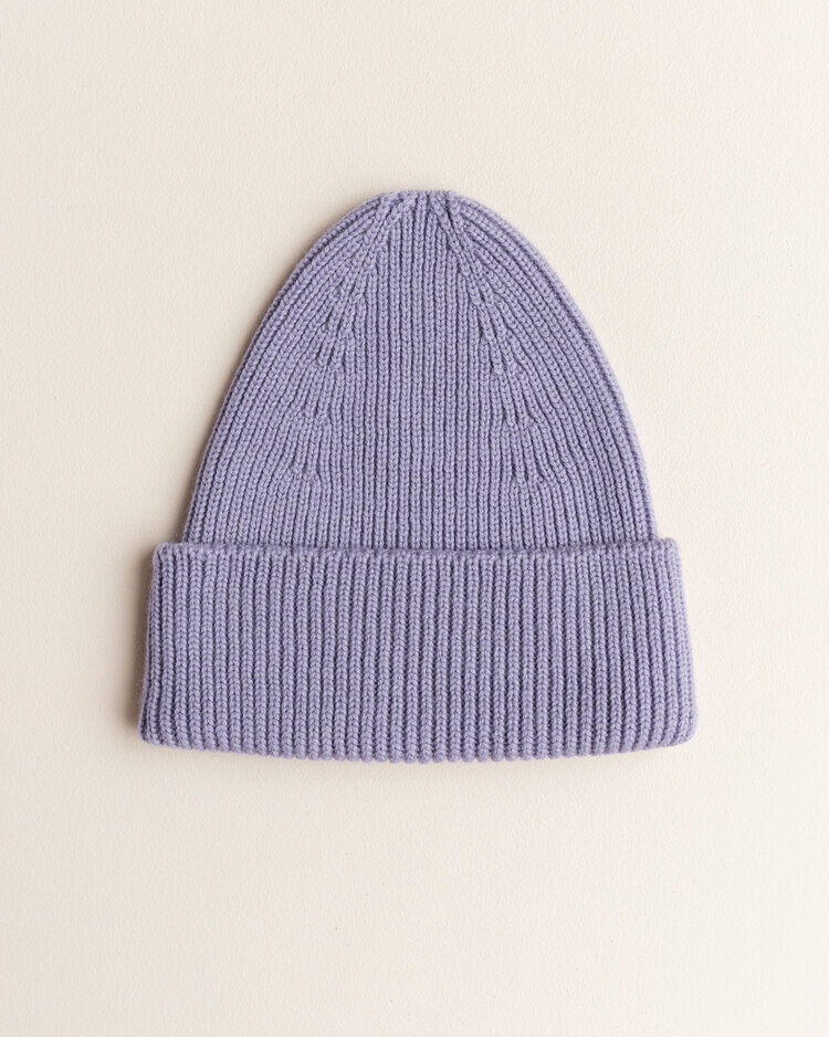 Hvid Beanie Fonzie KIDS - Lilac - muts