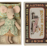 Maileg Princess mouse, Little sister in matchbox