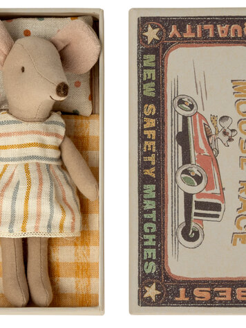 Maileg Big sister mouse in matchbox