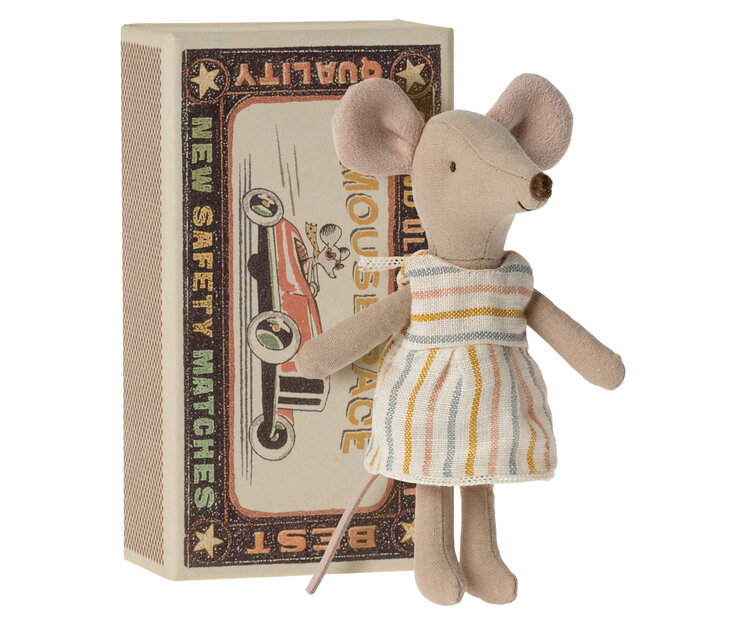 Maileg Big sister mouse in matchbox