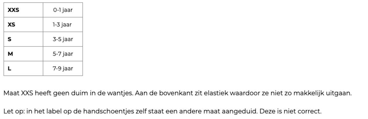 Alwero wanten - gully junior - naturel