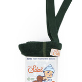 Silly Silas teddy warmy cotton tights - dark forest green Silly Silas teddy warmy cotton tights - dark forest green