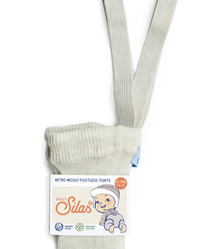 Silly Silas wooly tights zonder voetjes - cream blend Silly Silas wooly tights zonder voetjes - cream blend